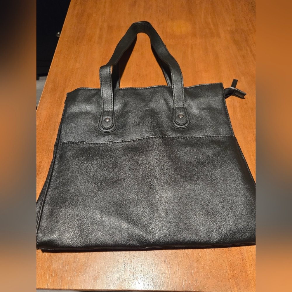 Avon Signature Collection Day to Night Convertible Tote Bag Black Blue
